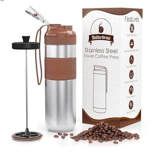 Stainle Steel Coffee Press on the Go BNIB
